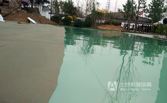 硅PU塑膠球場材料施工現(xiàn)場