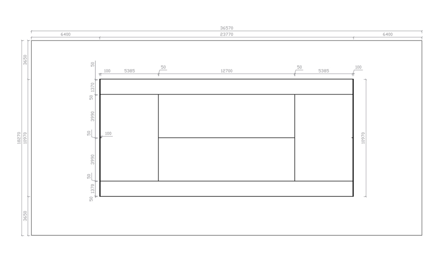 標準網(wǎng)球場地尺寸