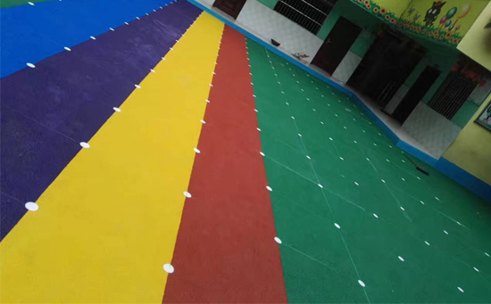 籃球場(chǎng)塑膠地面做法
