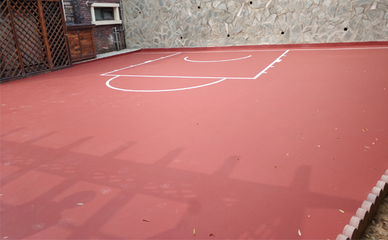 私人硅pu籃球場圖片
