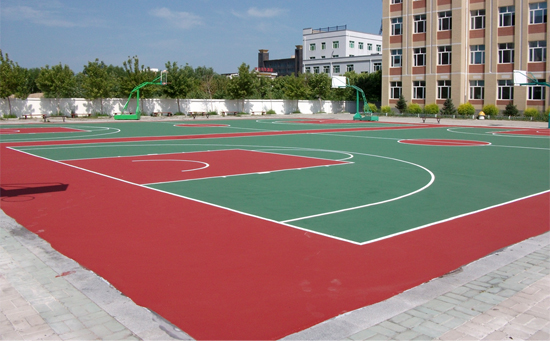 經(jīng)過籃球場(chǎng)地坪漆多厚介紹