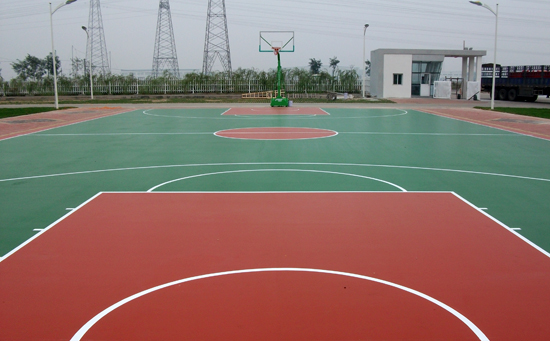 電廠(chǎng)硅pu籃球場(chǎng)圖片