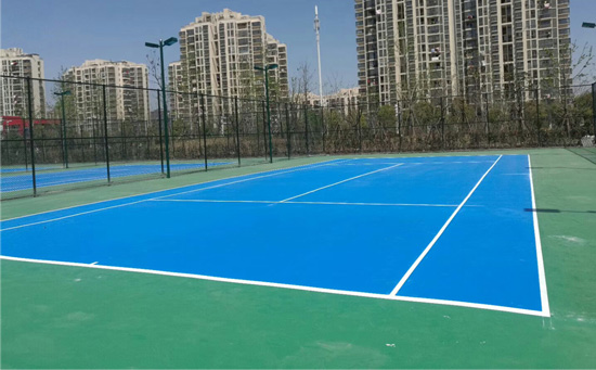 彈性丙烯酸網(wǎng)球場圖片