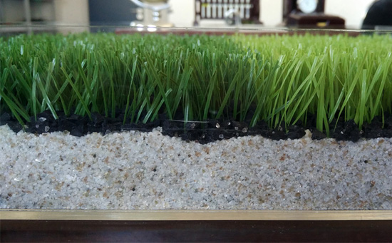 經(jīng)濟(jì)型人造草足球場(chǎng)結(jié)構(gòu)圖做法