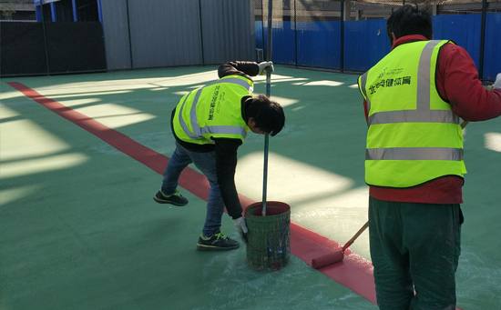 丙烯酸面層施工 丙烯酸面層施工