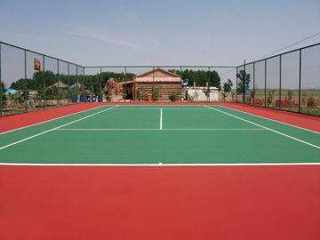 吉林丙烯酸網(wǎng)球場施工工程案例之森工集團伊通滿族生態(tài)園