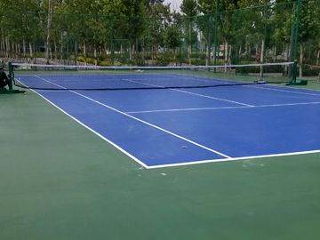 北京網(wǎng)球場丙烯酸施工工程案例之百望山森林公園
