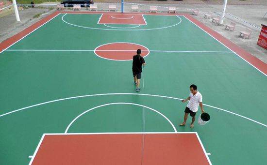 硅pu塑膠球場(chǎng)施工工藝1