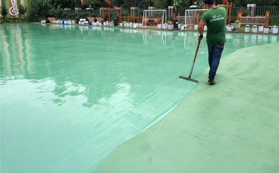 一片漂亮的硅pu籃球場施工對天氣、溫度有何要求？